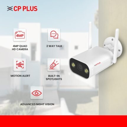 Home 4 CP PLUS 4MP Wi-Fi Bullet Full Color Outdoor Bullet Camera