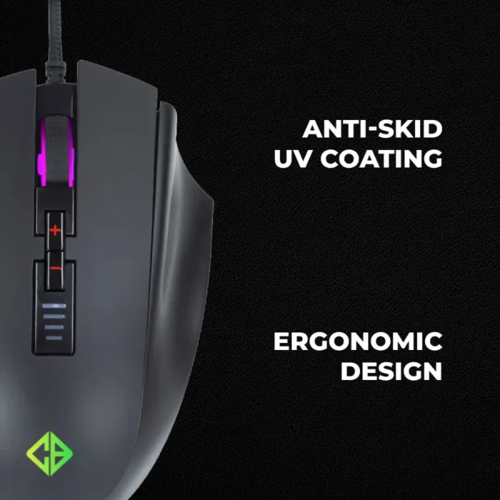 Cosmic Byte Equinox Gamma 16000DPI 12 Button Wired Gaming Mouse