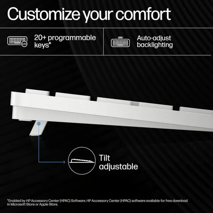 HP 970 Multi-Device 2.4GHz Wireless & Bluetooth Creator Keyboard HP 970 Multi-Device 2.4GHz Wireless & Bluetooth Creator Keyboard