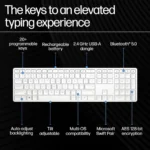 HP 970 Multi-Device 2.4GHz Wireless & Bluetooth Creator Keyboard 7 HP 970 Multi-Device 2.4GHz Wireless & Bluetooth Creator Keyboard