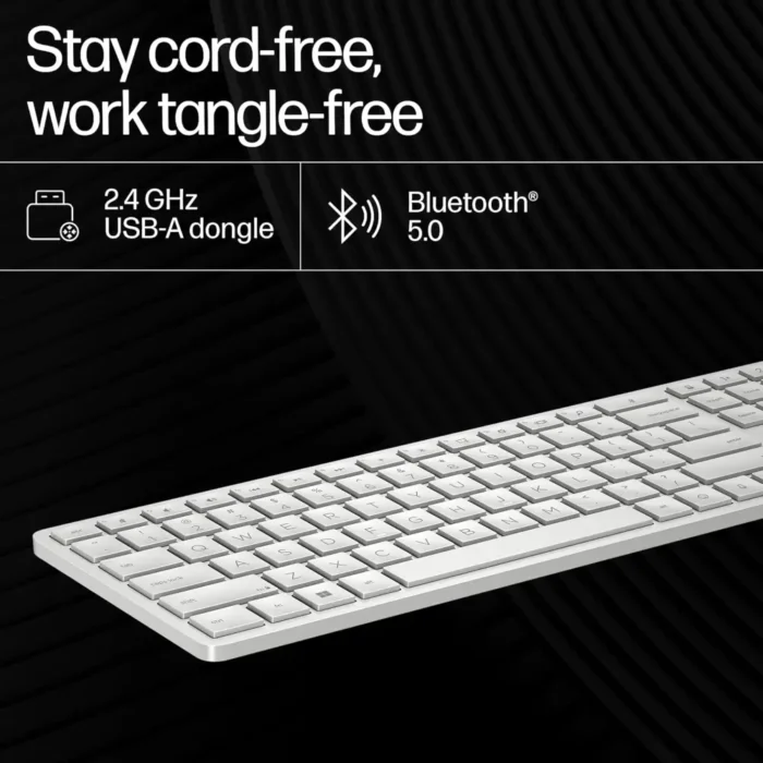HP 970 Multi-Device 2.4GHz Wireless & Bluetooth Creator Keyboard HP 970 Multi-Device 2.4GHz Wireless & Bluetooth Creator Keyboard