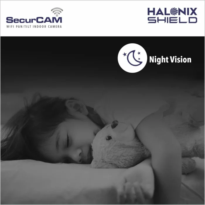 Halonix SecurCAM 360° 3MP 3K Pro HD Pan/Tilt Wi-Fi Smart Home Security Camera