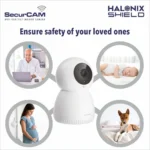 Halonix SecurCAM 360° 3MP 3K Pro HD Pan/Tilt Wi-Fi Smart Home Security Camera