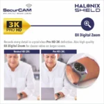 Halonix SecurCAM 360° 3MP 3K Pro HD Pan/Tilt Wi-Fi Smart Home Security Camera