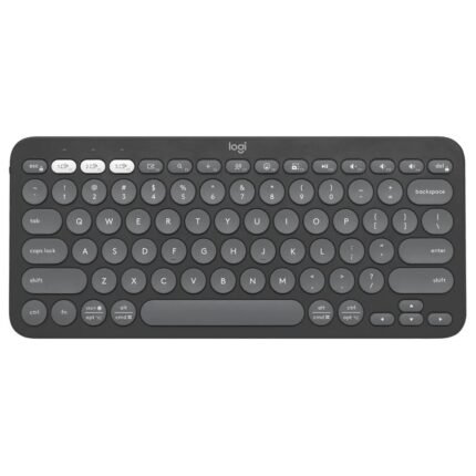 Logitech Pebble Keys 2 K380s, Multi-Device Bluetooth Wireless Keyboard with Customisable Shortcuts