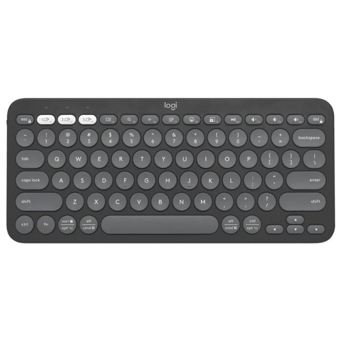 Logitech Pebble Keys 2 K380s, Multi-Device Bluetooth Wireless Keyboard with Customisable Shortcuts