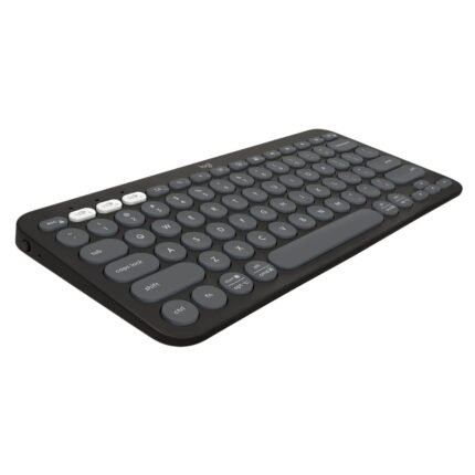Logitech Pebble Keys 2 K380s, Multi-Device Bluetooth Wireless Keyboard with Customisable Shortcuts