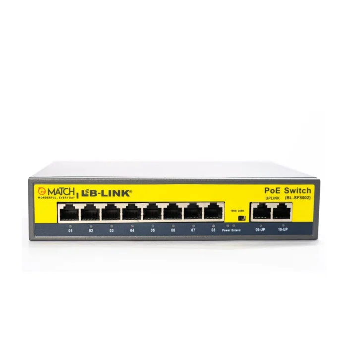 Match LB-Link BL-SF8002, PoE Switch 8 Ports 100 Mbps Unmanaged Network
