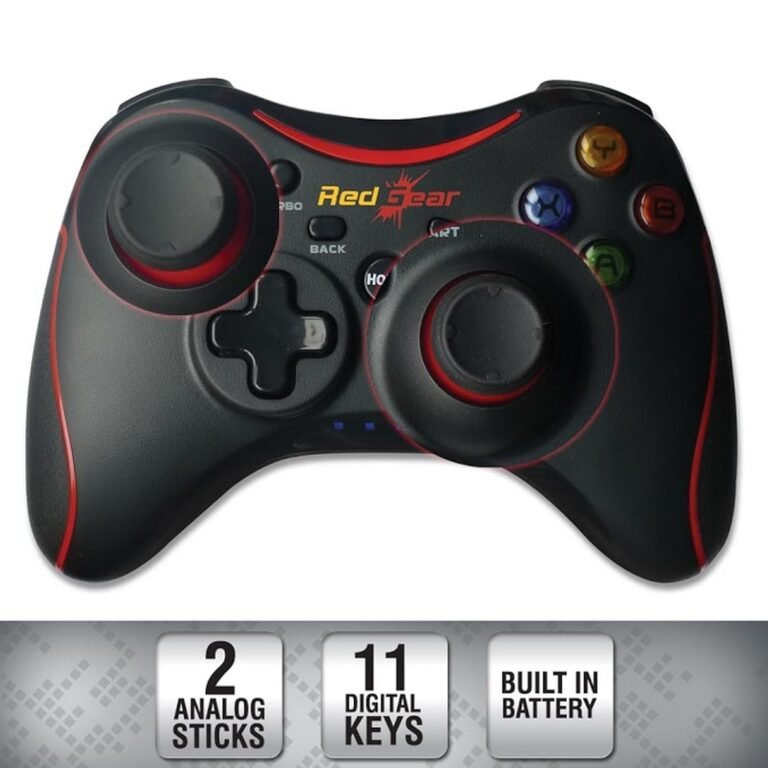 Redgear Pro Series Wireless Gamepad (Black) - MACZONE