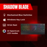 Redgear Shadow Blade Mechanical Keyboard