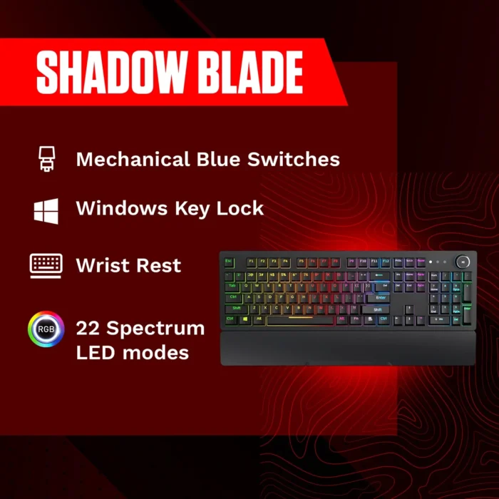 Redgear Shadow Blade Mechanical Keyboard