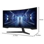 Samsung Odyssey G5 34 Inch WQHD 3440x1440, 165Hz Curved Gaming Monitor