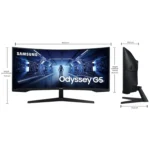Samsung Odyssey G5 34 Inch WQHD 3440x1440, 165Hz Curved Gaming Monitor