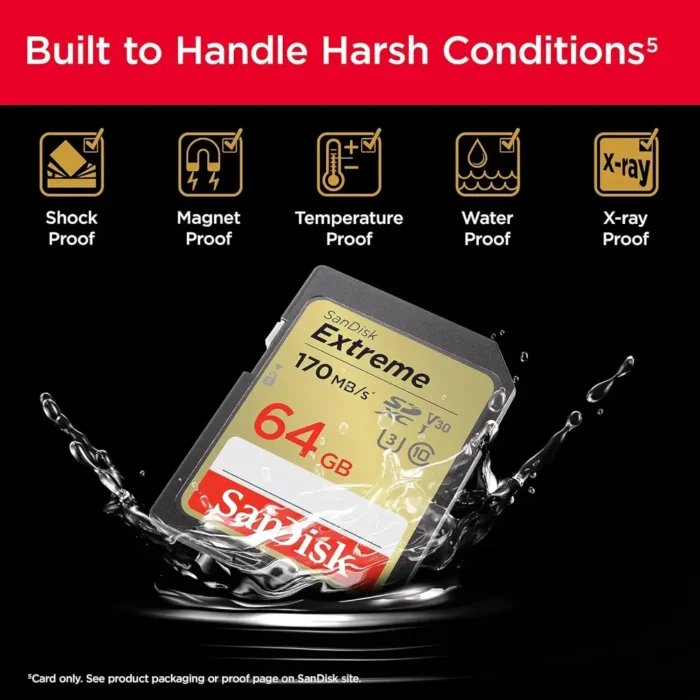 SanDisk 64GB Extreme UHS-I SDXC Memory Card