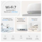 TP-Link Deco BE25 (1-Pack) Dual Band BE5000 Whole Home Mesh WiFi 7 System