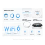 TP-Link Deco X50-PoE (1-Pack) AX3000 Whole Home Mesh Wi-Fi 6 System with PoE Router