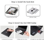 Terabyte 9.5 mm Universal Caddy for HDDSDD for CD DVD-ROM Drive Slot 2nd Hard Drive Caddy