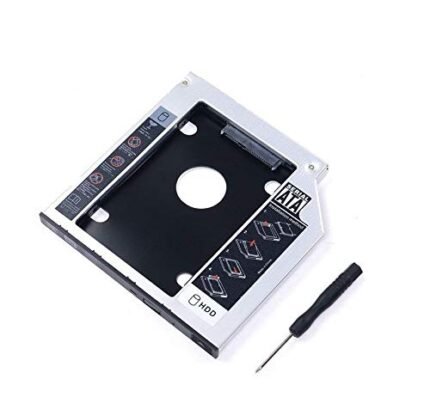 Terabyte 9.5 mm Universal Caddy for HDDSDD for CD DVD-ROM Drive Slot 2nd Hard Drive Caddy