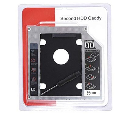 Terabyte 9.5 mm Universal Caddy for HDDSDD for CD DVD-ROM Drive Slot 2nd Hard Drive Caddy