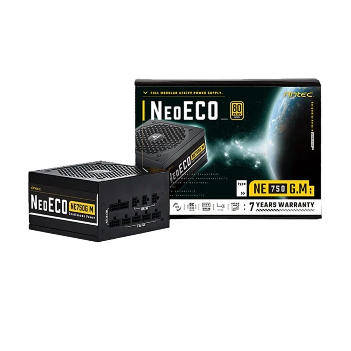 Antec NeoEco 750G M 750W 80 Gold Power Supply Fully Modular PSU Antec NeoEco 750G M 750W 80 Gold Power Supply Fully Modular PSU