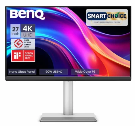 BenQ MA270UP 27 Inch 4K UHD 3840 x 2160 IPS Panel Nano Gloss Dual USB-C 90W15W PD Monitor for MacBook