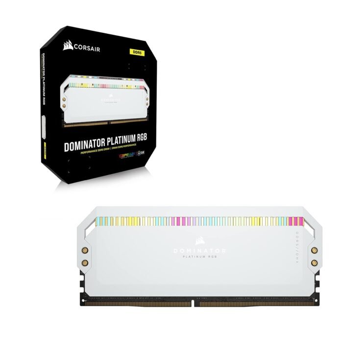 Corsair Dominator Platinum RGB DDR5 64GB (2x32GB) 5600MHz CL40 Intel Optimised Desktop Memory (5) Corsair Dominator Platinum RGB DDR5 64GB 2x32GB 5600MHz CL40 Intel Optimised Desktop Memory 5