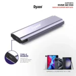 Dyazo NVME M2 USB 3.0 Micro B and USB 3.1 Type C Gen1 SSD Enclosure