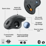 Logitech Ergo M575 Wireless Trackball Mouse