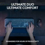 Logitech MX Keys S Combo - Performance Wireless Keyboard and Mouse with Palm Rest 4 Logitech MX Keys S Combo - Performance Wireless Keyboard and Mouse with Palm Rest, Customisable Illumination, Fast Scrolling, Bluetooth, USB C, for Windows, Linux, Chrome,