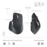 Logitech MX Keys S Combo - Performance Wireless Keyboard and Mouse with Palm Rest 7 Logitech MX Keys S Combo - Performance Wireless Keyboard and Mouse with Palm Rest, Customisable Illumination, Fast Scrolling, Bluetooth, USB C, for Windows, Linux, Chrome,