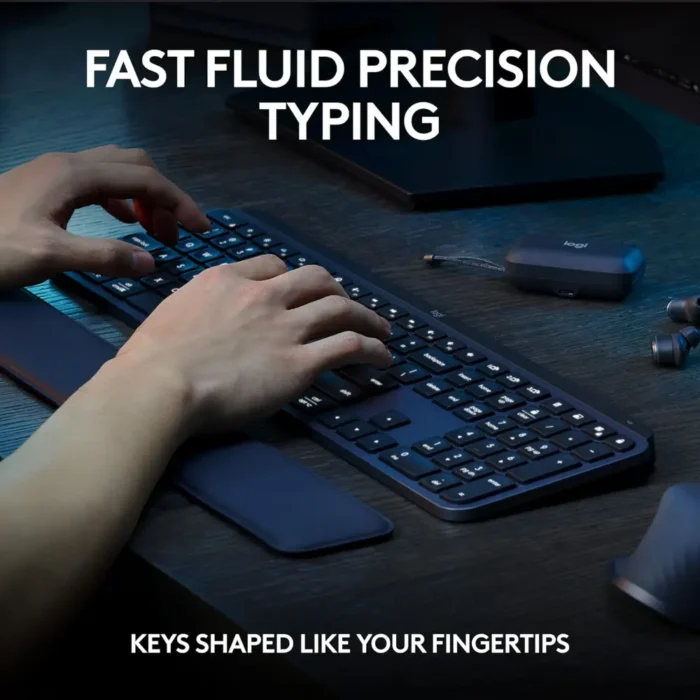 Logitech MX Keys S Combo - Performance Wireless Keyboard and Mouse with Palm Rest, Customisable Illumination, Fast Scrolling, Bluetooth, USB C, for Windows, Linux, Chrome, Logitech MX Keys S Combo - Performance Wireless Keyboard and Mouse with Palm Rest, Customisable Illumination, Fast Scrolling, Bluetooth, USB C, for Windows, Linux, Chrome,