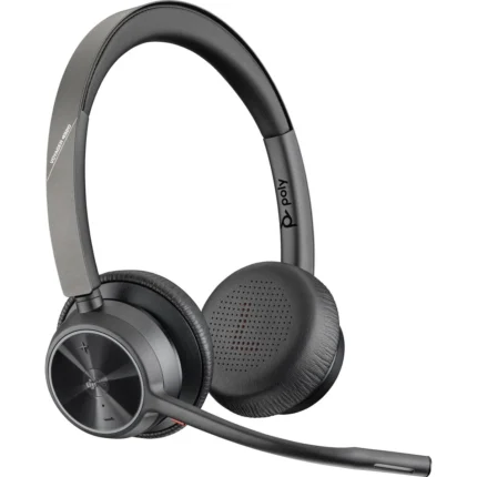 Poly Voyager 4320 UC Wireless On Ear Headphones with Boom Mic