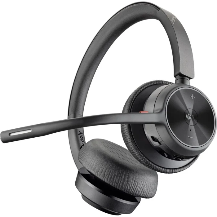 Poly Voyager 4320 UC Wireless On Ear Headphones with Boom Mic Poly Voyager 4320 UC Wireless On Ear Headphones with Boom Mic