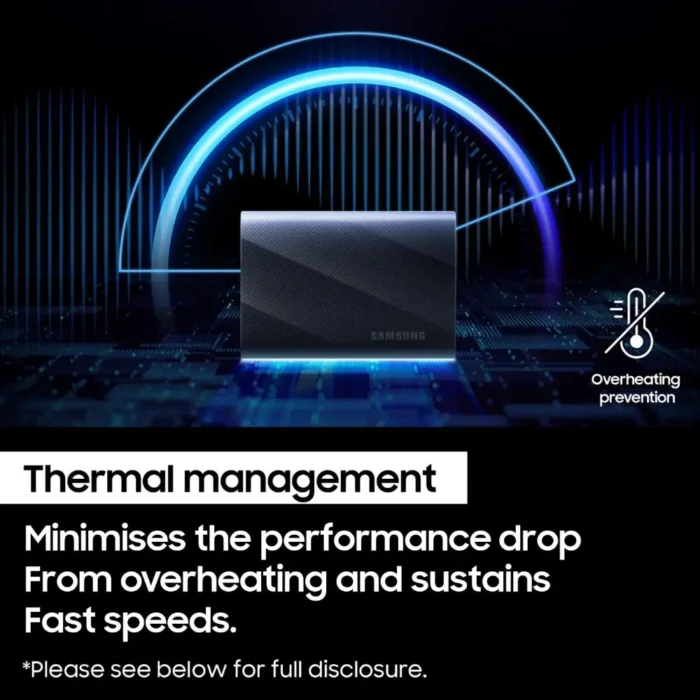 Samsung T9 1TB USB 3.2, Speed up to 2,000 MBs Read Speed, Portable External SSD for Professional Creators Samsung T9 1TB USB 3.2, Speed up to 2,000 MBs Read Speed, Portable External SSD for Professional Creators