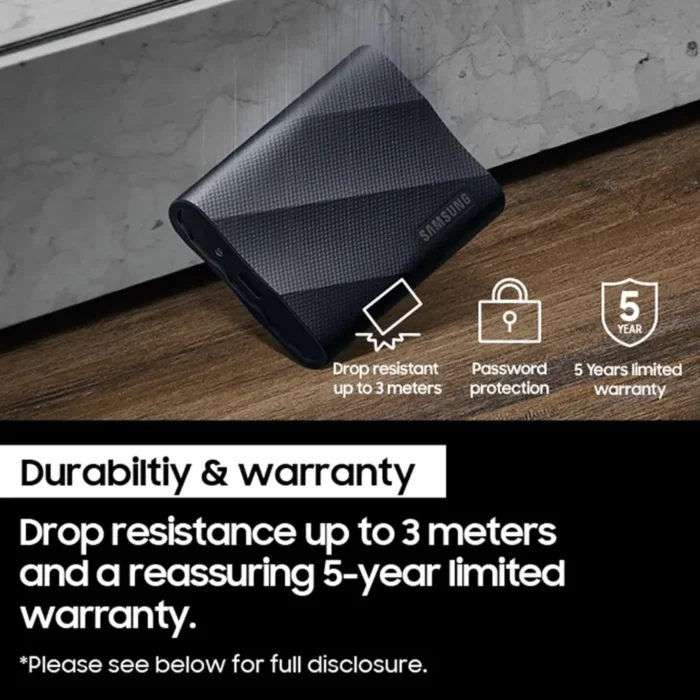Samsung T9 1TB USB 3.2, Speed up to 2,000 MBs Read Speed, Portable External SSD for Professional Creators Samsung T9 1TB USB 3.2, Speed up to 2,000 MBs Read Speed, Portable External SSD for Professional Creators