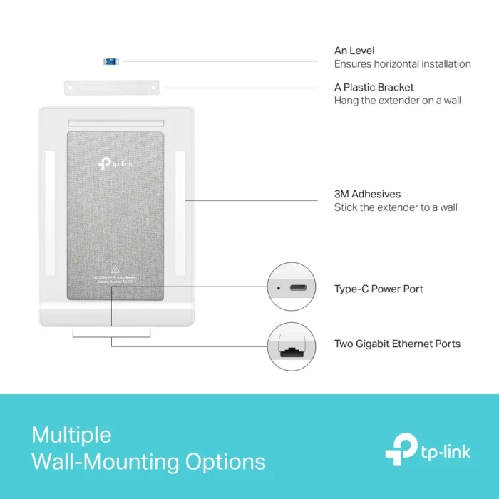 TP-Link Archer Air R5 AX3000 Wall-Mounted Dual Band Wi-Fi 6 Router TP-Link Archer Air R5 AX3000 Wall-Mounted Dual Band Wi-Fi 6 Router