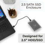 ZEBRONICS CSH01 2.5 SATA SSD Enclosure with Transparent Case 2 ZEBRONICS CSH01 2.5 SATA SSD Enclosure with Transparent Case