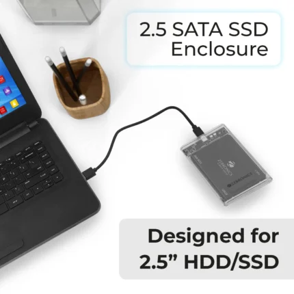 ZEBRONICS CSH01 2.5 SATA SSD Enclosure with Transparent Case