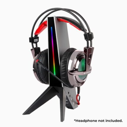 ZEBRONICS Zeb-Demon Tabletop Over Ear Gaming Wired Headphone Stand with RGB Led