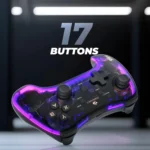 Zebronics MAX FURY Transparent RGB LED Illuminated Wired Gamepad 6 Zebronics MAX FURY Transparent RGB LED Illuminated Wired Gamepad
