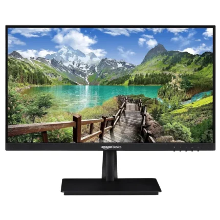 Home 1 Amazon Basics 22 Inch Full HD Slim LCD Monitor With in-Built Speakers