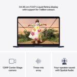 Apple 2026 MacBook Air M5 Chip, 13.6 Inch 16GB Unified Memory, 512GB SSD (Midnight, MDHE4HN/A) 3 Apple 2026 MacBook Air M5