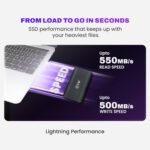 EVM EnSave 512GB USB 3.1 Gen 2 Type-C, Up to 550MB/s Read Ultra Compact Portable SSD 3 EVM EnSave 512GB USB 3.1 Gen 2 Type-C, Up to 550MBs Read Ultra Compact Portable SSD
