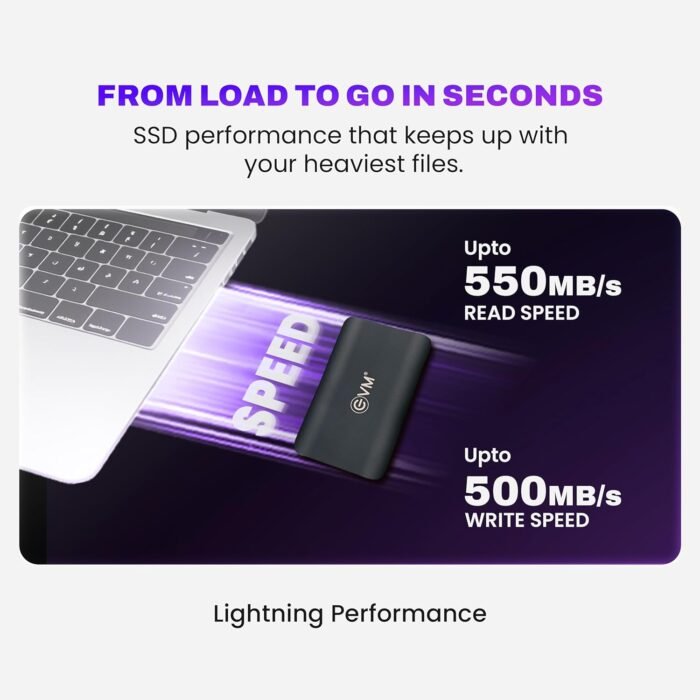 EVM EnSave 512GB USB 3.1 Gen 2 Type-C, Up to 550MBs Read Ultra Compact Portable SSD EVM EnSave 512GB USB 3.1 Gen 2 Type-C, Up to 550MBs Read Ultra Compact Portable SSD