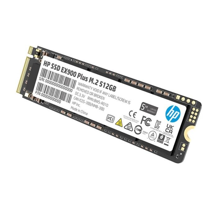 HP EX900 Plus 512GB 3D NAND M.2 NVMe SSD