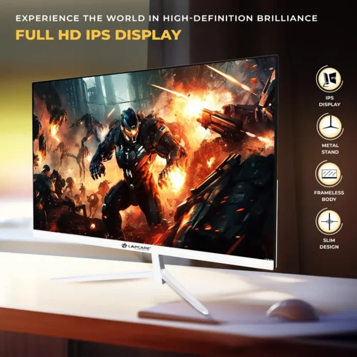 LAPCARE LM27GMWSP 27 Inch, Full HD, 75Hz, 5 MS, In-Built Speaker Gaming Monitor LAPCARE LM27GMWSP 27 Inch, Full HD, 75Hz, 5 MS, In-Built Speaker Gaming Monitor