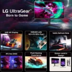 LG UltraGear 27GR93U 27 Inch UHD (3840x2160) IPS Panel 1ms, 144Hz, HDR10, Gaming Monitor 2 LG UltraGear 27GR93U 27 Inch UHD (3840x2160) IPS Panel 1ms, 144Hz, HDR10, Gaming Monitor