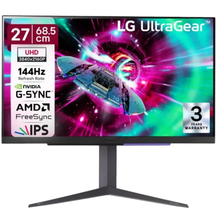 LG UltraGear 27GR93U 27 Inch UHD (3840x2160) IPS Panel 1ms, 144Hz, HDR10, Gaming Monitor