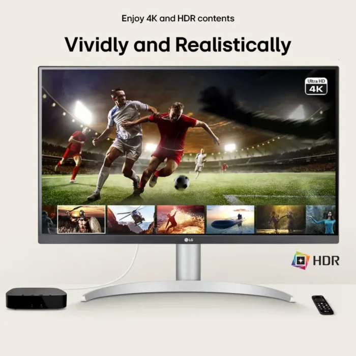 LG Ultrafine 27UP650K-W 4K UHD (3840 x 2160) IPS Panel 60Hz, 5 MS, Computer Monitor LG Ultrafine 27UP650K-W 4K UHD (3840 x 2160) IPS Panel 60Hz, 5 MS, Computer Monitor