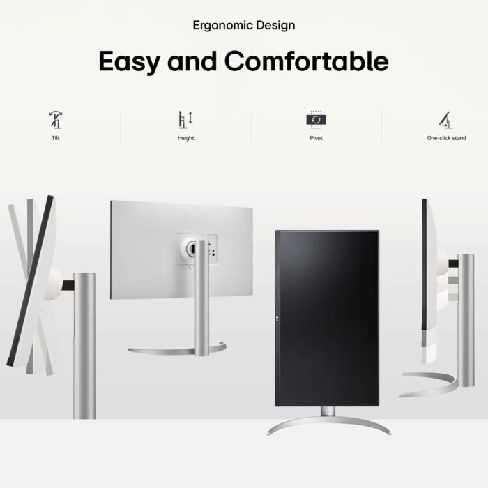 LG Ultrafine 27UP650K-W 4K UHD (3840 x 2160) IPS Panel 60Hz, 5 MS, Computer Monitor LG Ultrafine 27UP650K-W 4K UHD (3840 x 2160) IPS Panel 60Hz, 5 MS, Computer Monitor